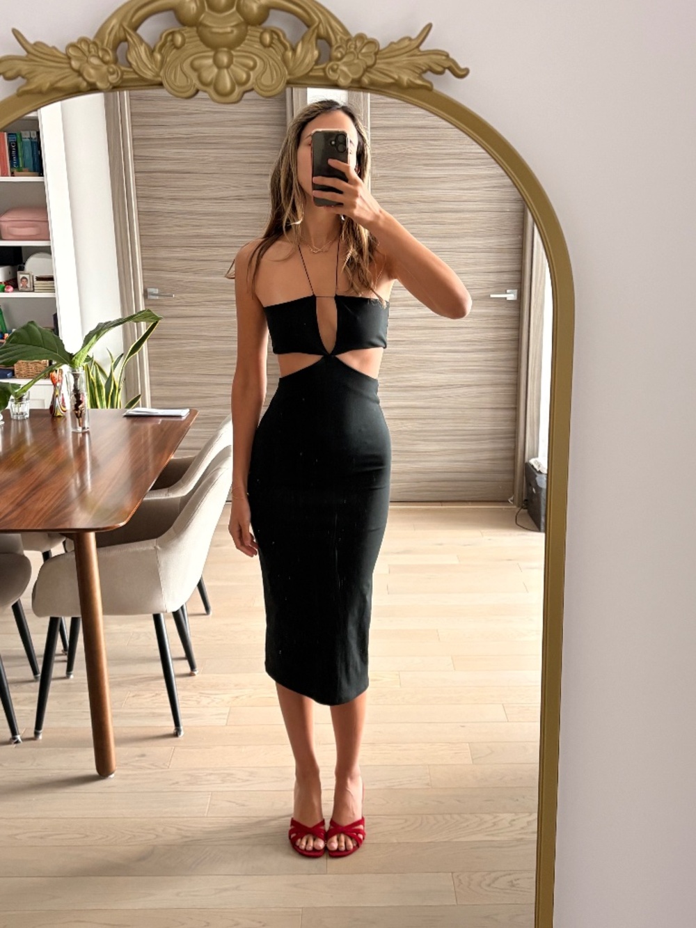 Zara cutout dress size s